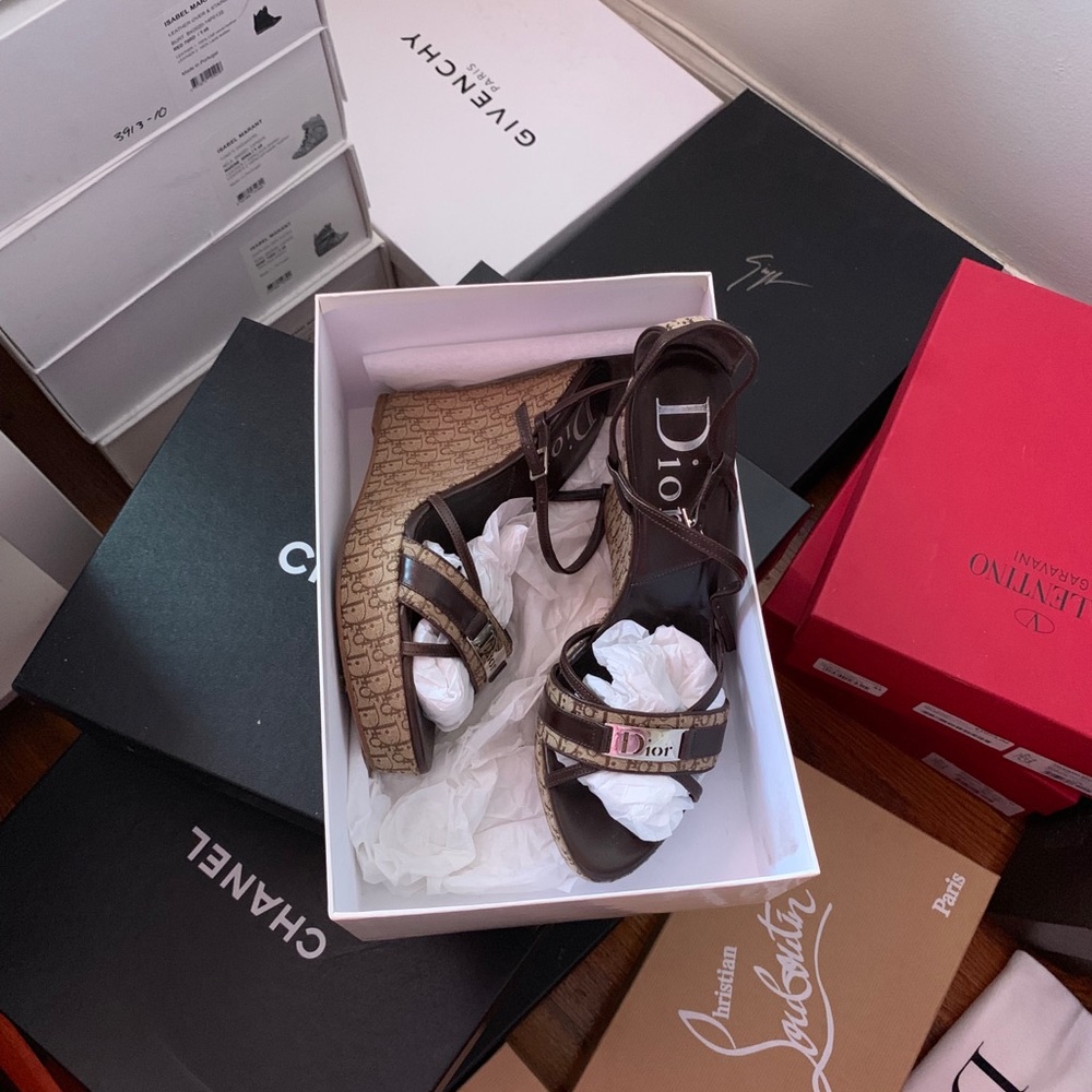 Dior Logo Wedges